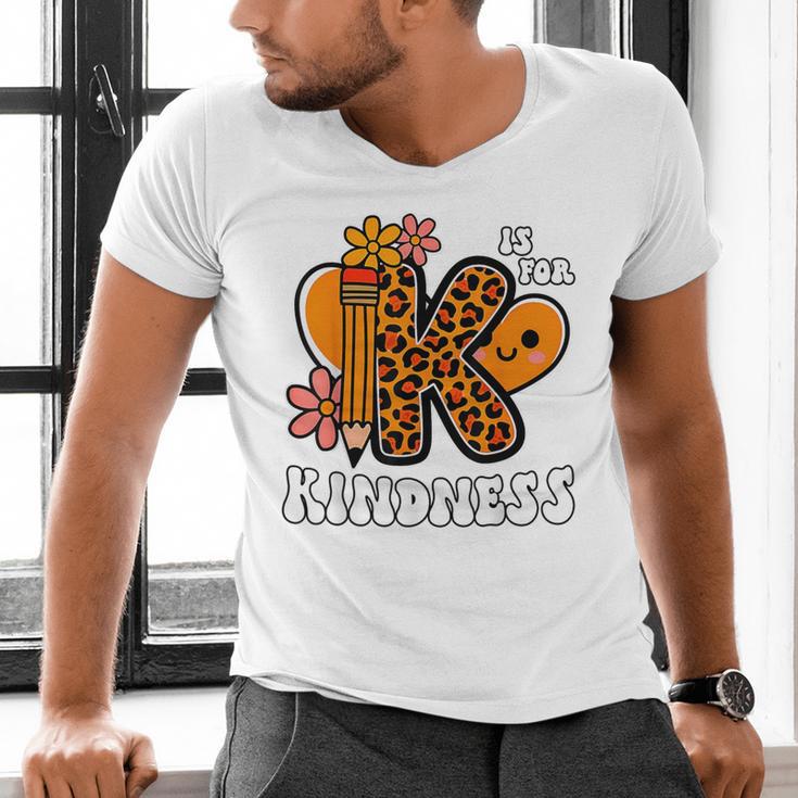 Unity Day Shirt Kindness Orange Teacher Kids Be Kind Men's V-Neck T-Shirt, gift for family, gift for coworker