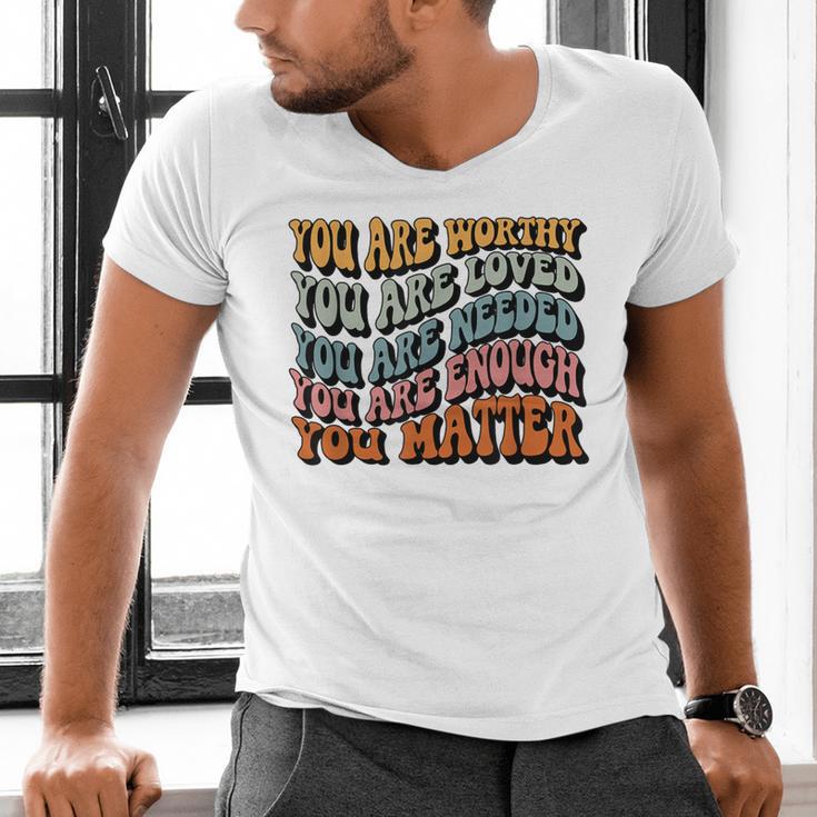 Unity Day Tee Orange Women Teacher You Matter Orange Be Kind Men's V-Neck T-Shirt, gift for family, gift for coworker