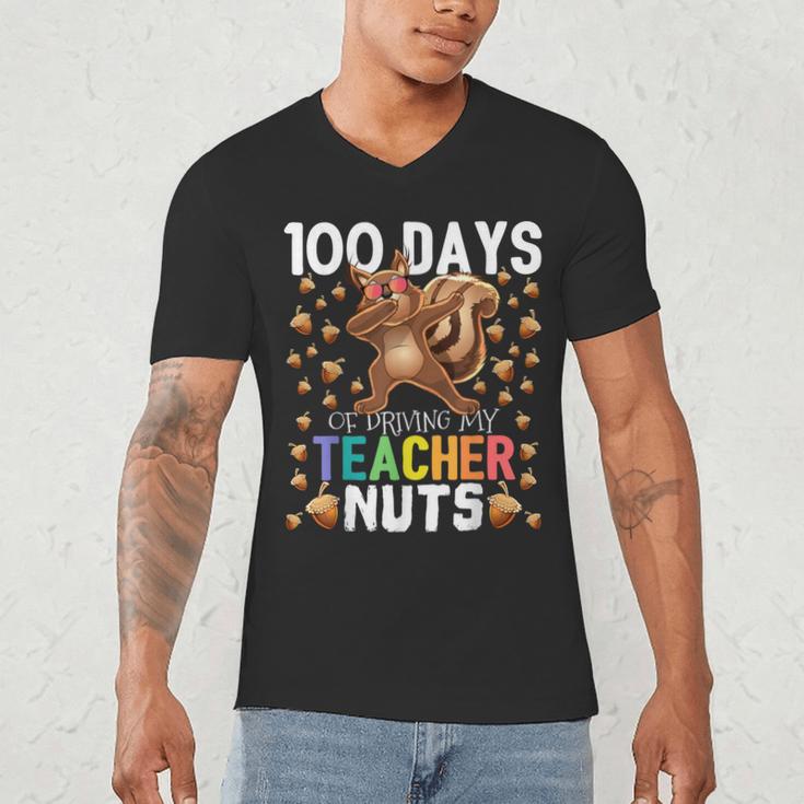 100 Days Of Driving My Teacher Nuts Dabbing Squirrel School Men's V-Neck T-Shirt, novelty gifts, funny gifts 100 Days Of Driving My Teacher Nuts Dabbing Squirrel School Men's V-Neck T-Shirt, novelty gifts, funny gifts