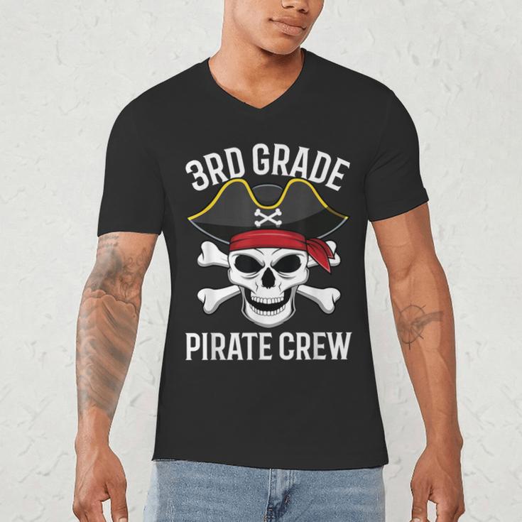 3rd Grade Pirate Crew Halloween Costume Student Teacher Men's V-Neck T-Shirt, novelty gifts, funny gifts 3rd Grade Pirate Crew Halloween Costume Student Teacher Men's V-Neck T-Shirt, novelty gifts, funny gifts