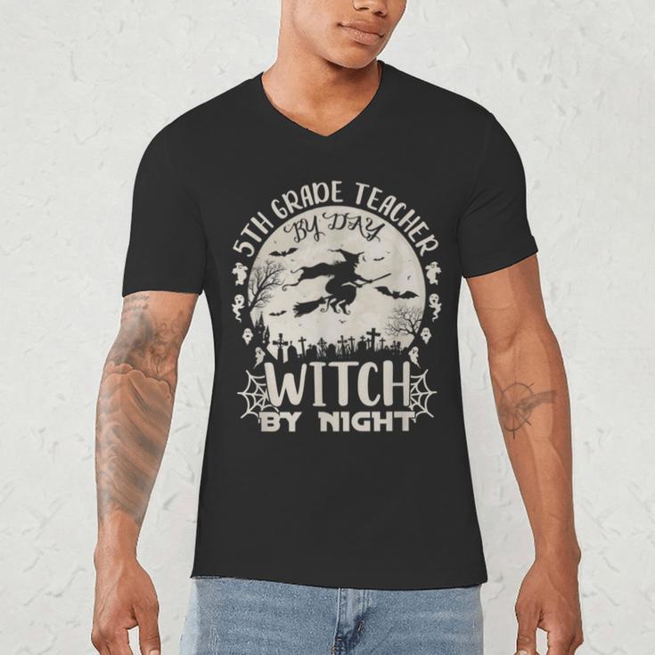 5th Grade Teacher By Day Witch By Night Halloween Men's V-Neck T-Shirt, novelty gifts, funny gifts 5th Grade Teacher By Day Witch By Night Halloween Men's V-Neck T-Shirt, novelty gifts, funny gifts