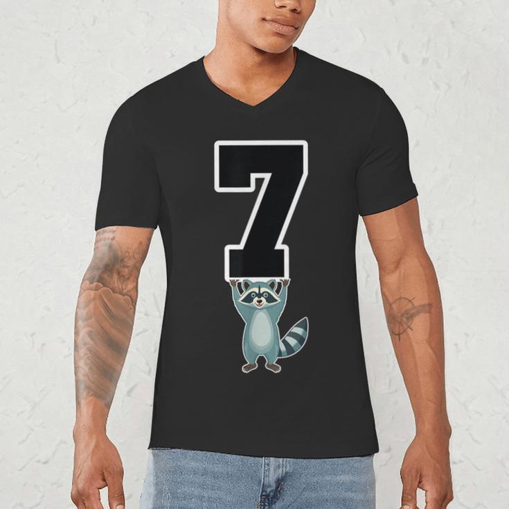 6 7 Matching Teachers Halloween Costume Raccoon Men's V-Neck T-Shirt, novelty gifts, funny gifts