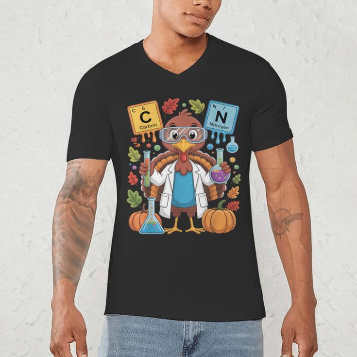 67 Chemistry Science Teacher Periodic Table Thanksgiving Men's V-Neck T-Shirt, novelty gifts, funny gifts