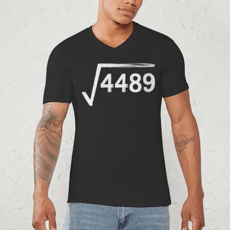 67 Meme Math Teacher Square Root 4489 Men's V-Neck T-Shirt, novelty gifts, funny gifts 67 Meme Math Teacher Square Root 4489 Men's V-Neck T-Shirt, novelty gifts, funny gifts