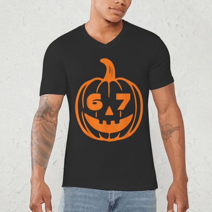 67 Six Seven Halloween Costume For Students Teachers Men's V-Neck T-Shirt, novelty gifts, funny gifts 67 Six Seven Halloween Costume For Students Teachers Men's V-Neck T-Shirt, novelty gifts, funny gifts