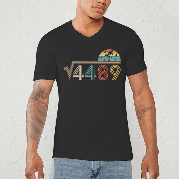 67 Vintage Meme Square Root 4489 Slang Math Teacher Men's V-Neck T-Shirt, novelty gifts, funny gifts