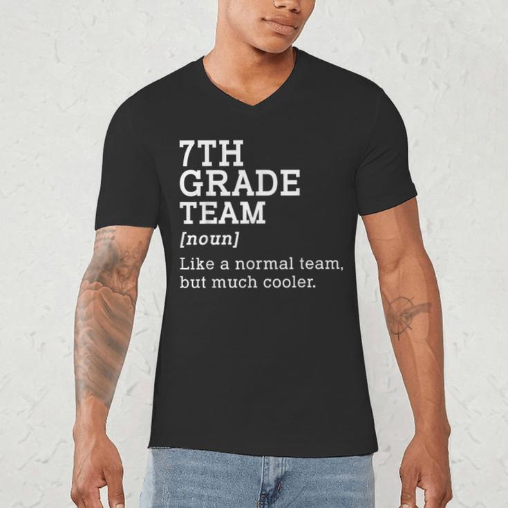 7th Grade Team Back To School Teacher Seventh Grade Team Men's V-Neck T-Shirt, novelty gifts, funny gifts
