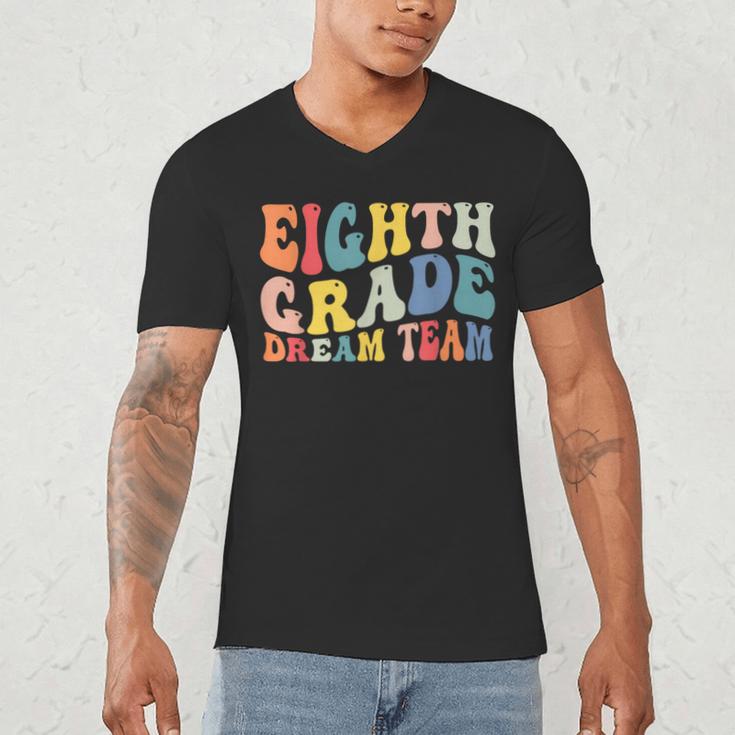 8th Grade Dream Team Teachers Boys Kids Retro Back To School Men's V-Neck T-Shirt, novelty gifts, funny gifts 8th Grade Dream Team Teachers Boys Kids Retro Back To School Men's V-Neck T-Shirt, novelty gifts, funny gifts