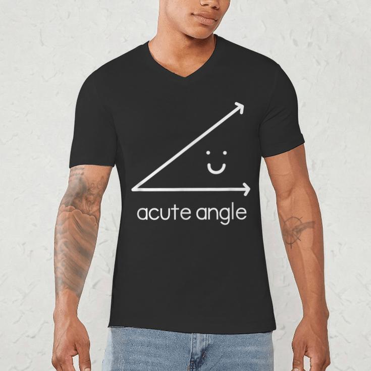 Acute Angle Cute Math Teacher Men's V-Neck T-Shirt, novelty gifts, funny gifts