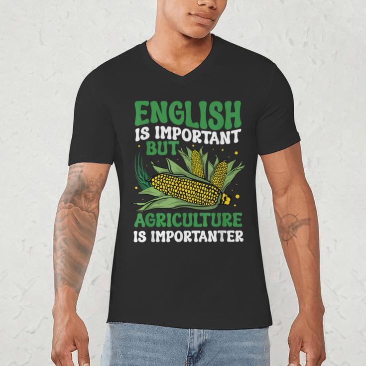 AG Teacher English Is Important But Agriculture Teacher Men's V-Neck T-Shirt, novelty gifts, funny gifts