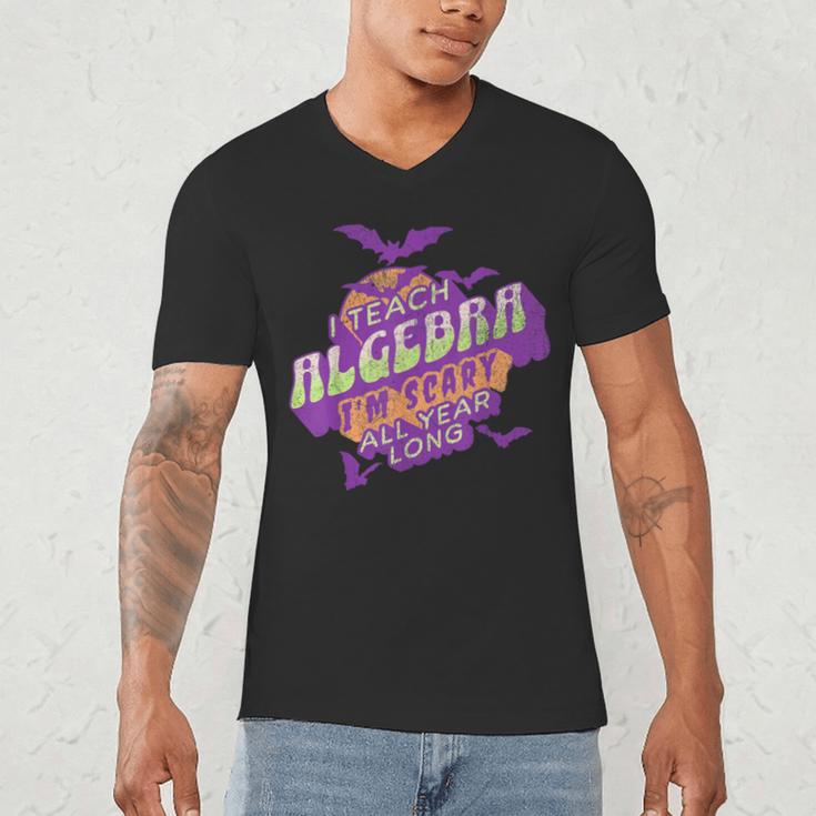 Algebra Teacher Halloween Spooky Ghost Math Mathematics Grad Men's V-Neck T-Shirt, novelty gifts, funny gifts Algebra Teacher Halloween Spooky Ghost Math Mathematics Grad Men's V-Neck T-Shirt, novelty gifts, funny gifts