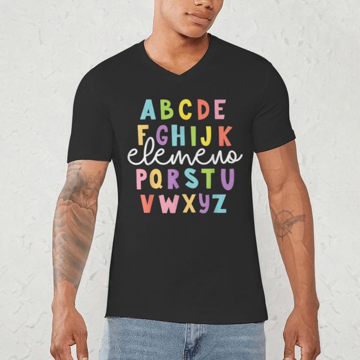 Alphabet ABC Elemeno Teacher Student Back To School Men's V-Neck T-Shirt, novelty gifts, funny gifts Alphabet ABC Elemeno Teacher Student Back To School Men's V-Neck T-Shirt, novelty gifts, funny gifts