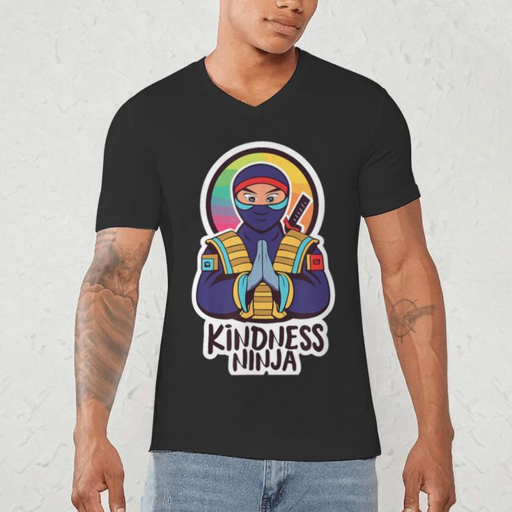 Anti Bullying Kindness Ninja School Teacher Student Men's V-Neck T-Shirt, novelty gifts, funny gifts Anti Bullying Kindness Ninja School Teacher Student Men's V-Neck T-Shirt, novelty gifts, funny gifts