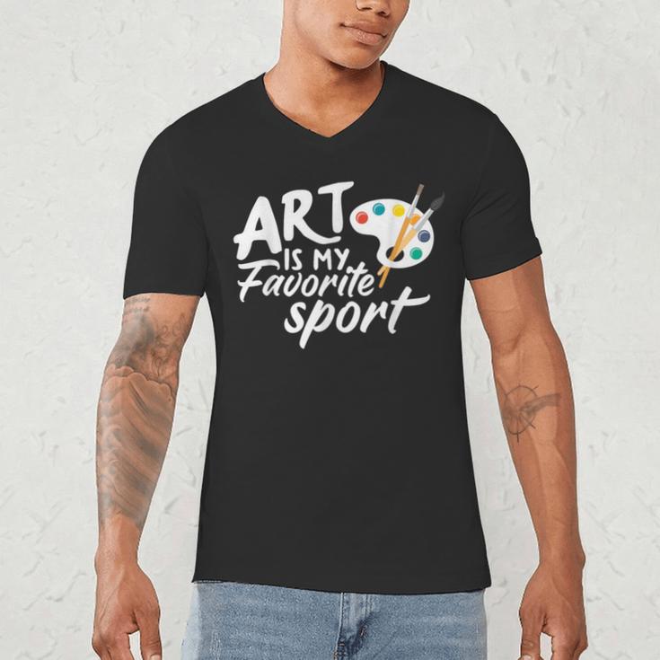 Art Is My Favorite Sport Artist Art Lover Teacher Men's V-Neck T-Shirt, novelty gifts, funny gifts Art Is My Favorite Sport Artist Art Lover Teacher Men's V-Neck T-Shirt, novelty gifts, funny gifts