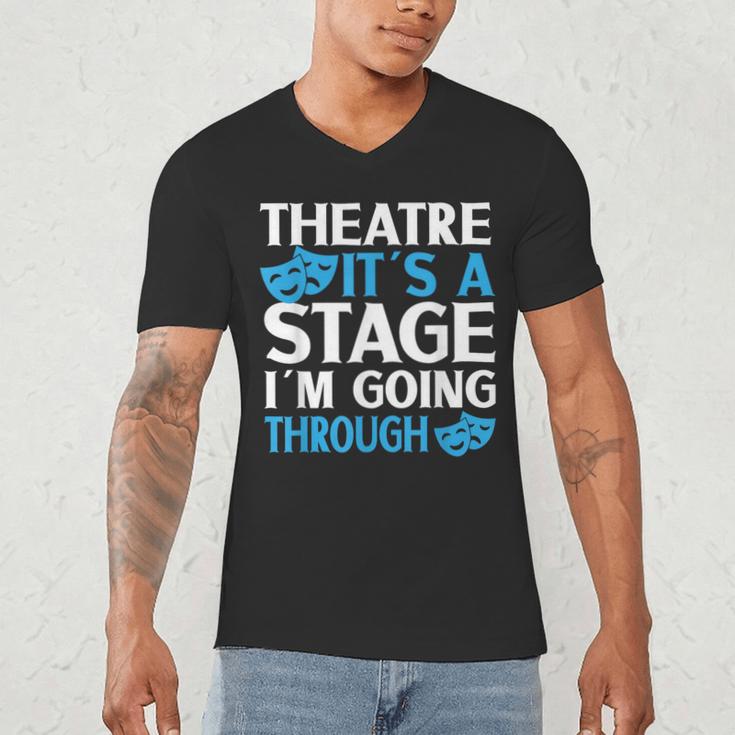 Theater Teacher Drama Teacher Theater Nerd Actor Men Women Kids Men's V-Neck T-Shirt, novelty gifts, funny gifts