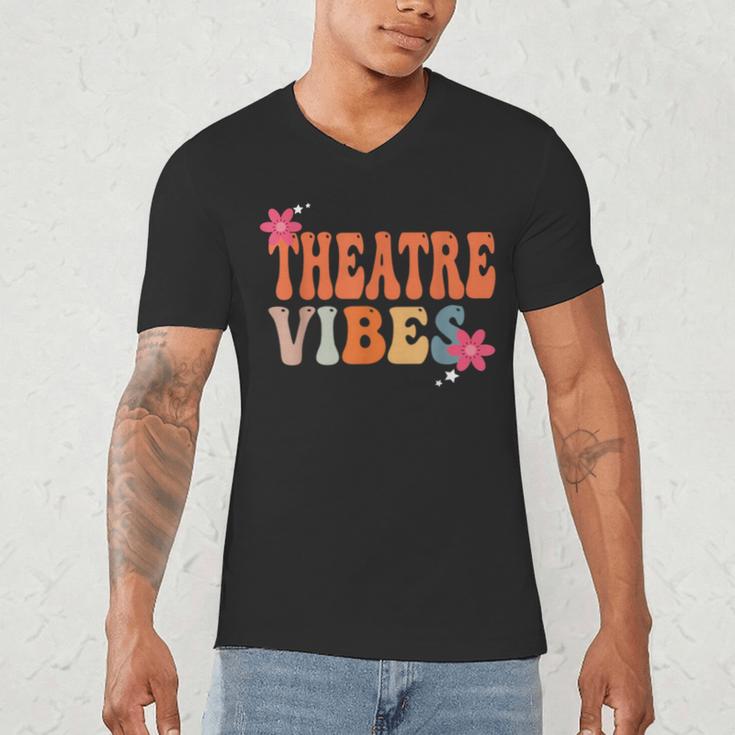 Theatre Vibes Teacher Man Women Youth Auditorium Concert Tee Men's V-Neck T-Shirt, novelty gifts, funny gifts