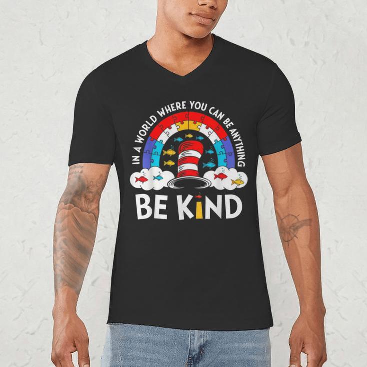 Autism Awareness For Teacher Why Fit In Doctor Cat Hat Cool Men's V-Neck T-Shirt, novelty gifts, funny gifts Autism Awareness For Teacher Why Fit In Doctor Cat Hat Cool Men's V-Neck T-Shirt, novelty gifts, funny gifts
