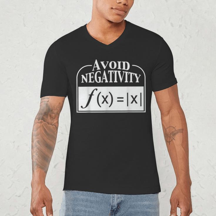 Avoid Negativity Math Teacher Men's V-Neck T-Shirt, novelty gifts, funny gifts