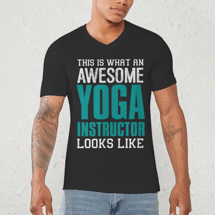 This Is What An Awesome Yoga Instructor Yoga Teacher Men's V-Neck T-Shirt, novelty gifts, funny gifts This Is What An Awesome Yoga Instructor Yoga Teacher Men's V-Neck T-Shirt, novelty gifts, funny gifts