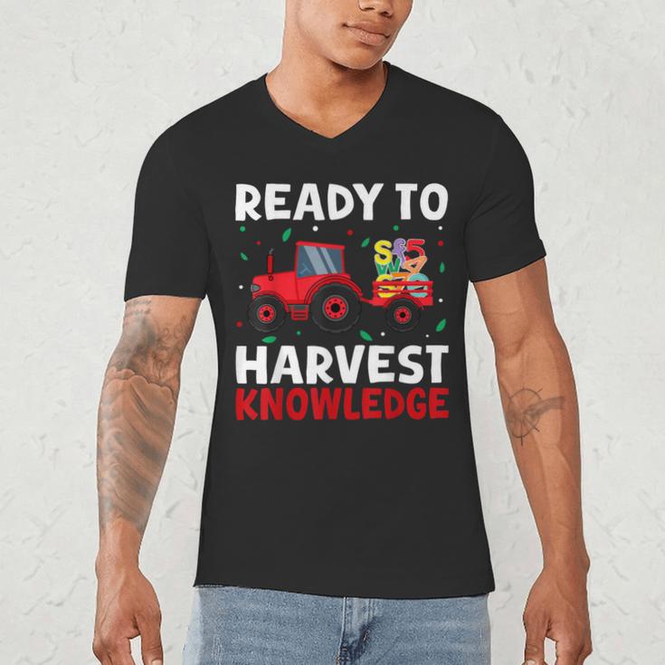 Back To School Teacher Farming Tractor Farmer Kids 100th Day Men's V-Neck T-Shirt, novelty gifts, funny gifts Back To School Teacher Farming Tractor Farmer Kids 100th Day Men's V-Neck T-Shirt, novelty gifts, funny gifts