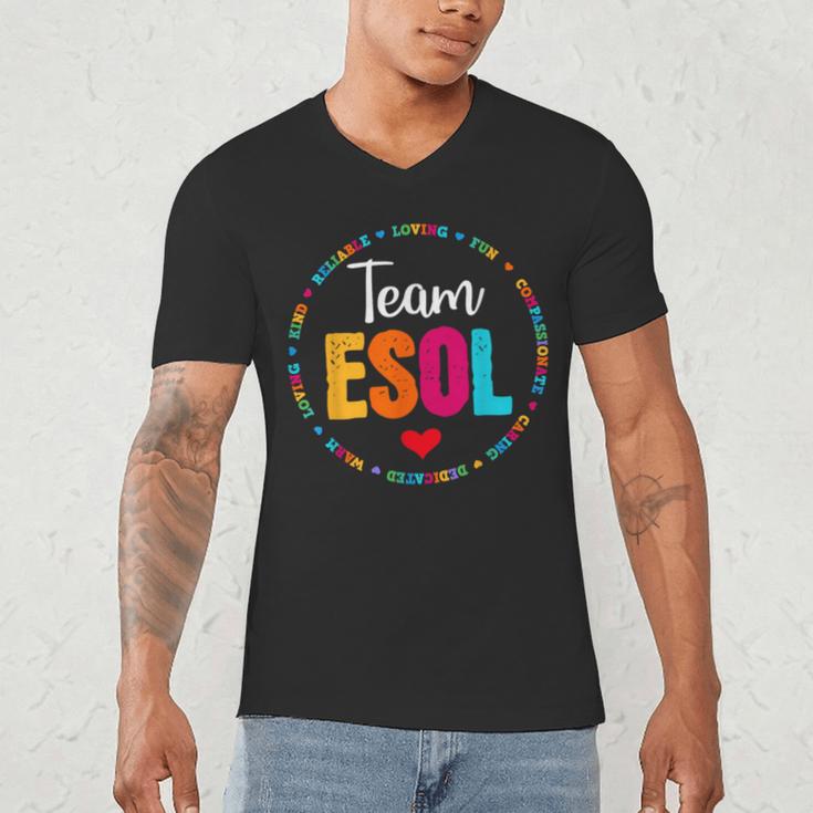 Back To School Teachers Crew Students Team ESOL Teacher Men's V-Neck T-Shirt, novelty gifts, funny gifts Back To School Teachers Crew Students Team ESOL Teacher Men's V-Neck T-Shirt, novelty gifts, funny gifts