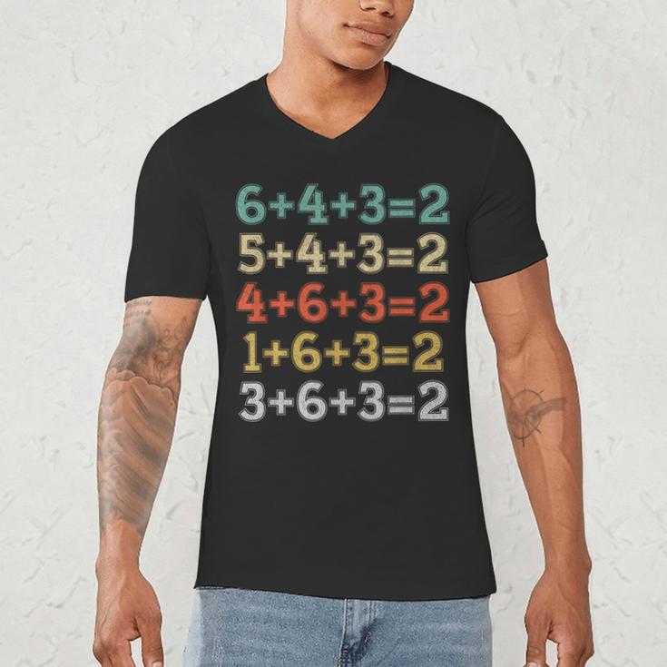 Baseball Math Sports Double Play Teacher School 2022 Men's V-Neck T-Shirt, novelty gifts, funny gifts