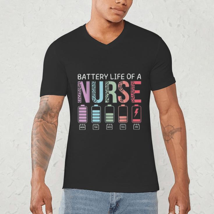 Battery Life Of A Nurse School Teacher Appreciation Men's V-Neck T-Shirt, novelty gifts, funny gifts Battery Life Of A Nurse School Teacher Appreciation Men's V-Neck T-Shirt, novelty gifts, funny gifts