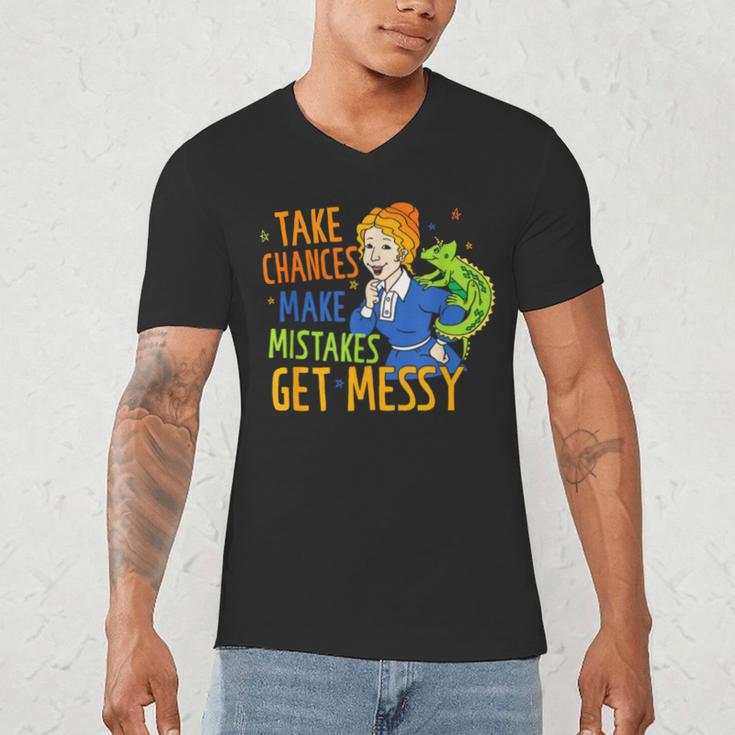 Beauty Teacher Take Chances Make Mistakes Get Messy Men's V-Neck T-Shirt, novelty gifts, funny gifts Beauty Teacher Take Chances Make Mistakes Get Messy Men's V-Neck T-Shirt, novelty gifts, funny gifts