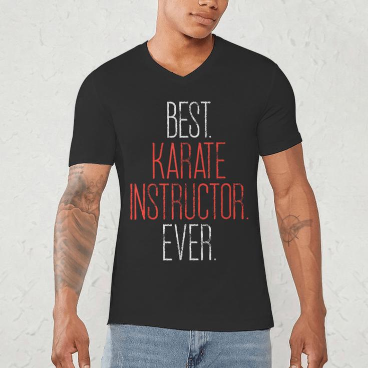 Best Karate Instructor Ever Martial Arts Teacher Sensei Men's V-Neck T-Shirt, novelty gifts, funny gifts
