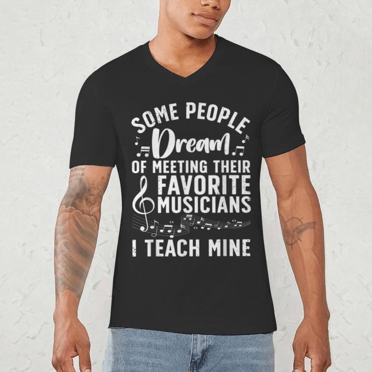 Best Music Teacher For Men Women Musician Band Piano Teacher Men's V-Neck T-Shirt, novelty gifts, funny gifts