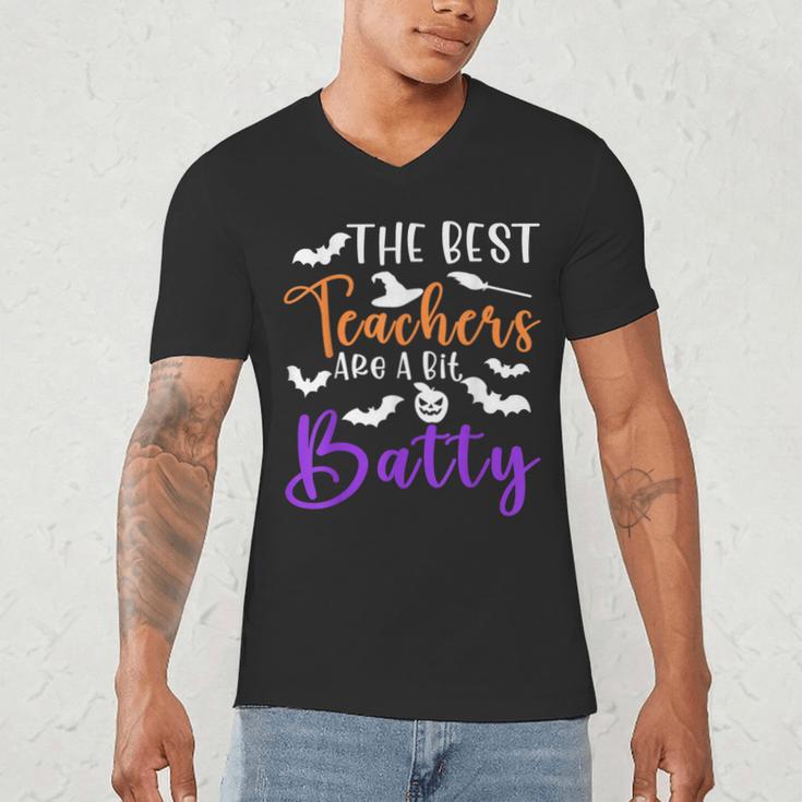 The Best Teachers Are A Bit Batty Teacher Bat Halloween Men's V-Neck T-Shirt, novelty gifts, funny gifts The Best Teachers Are A Bit Batty Teacher Bat Halloween Men's V-Neck T-Shirt, novelty gifts, funny gifts