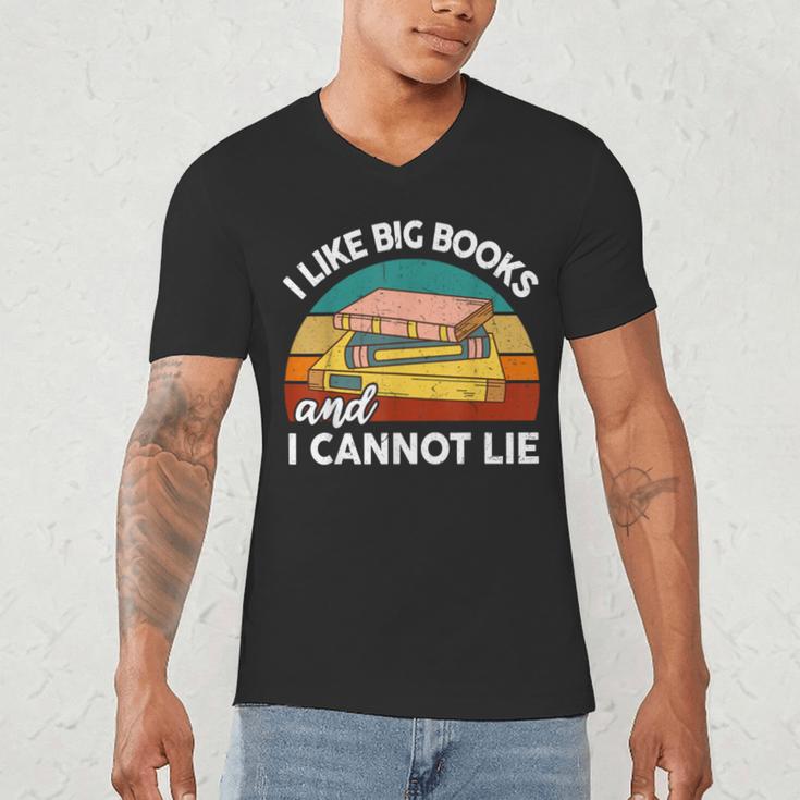 I Like Big Books Cannot Lie Librarian Reading Teacher Men's V-Neck T-Shirt, novelty gifts, funny gifts I Like Big Books Cannot Lie Librarian Reading Teacher Men's V-Neck T-Shirt, novelty gifts, funny gifts
