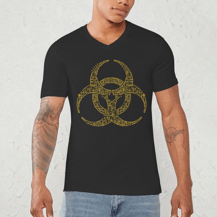 Bioengineering Biology Teacher Toxic Symbol Biohazard For Men Women Girls Kids Men's V-Neck T-Shirt, novelty gifts, funny gifts Bioengineering Biology Teacher Toxic Symbol Biohazard For Men Women Girls Kids Men's V-Neck T-Shirt, novelty gifts, funny gifts