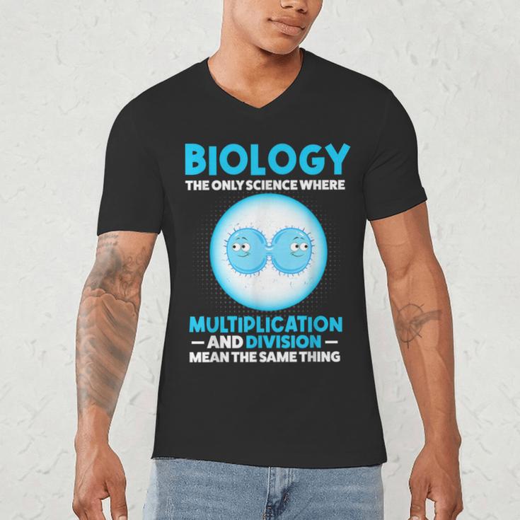 Biology Facts Science Teacher Student Biologist Men's V-Neck T-Shirt, novelty gifts, funny gifts