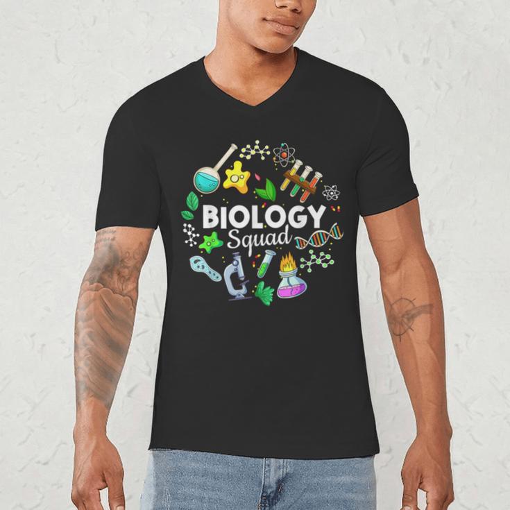 Biology Squad Science Teacher Student Biologist Men's V-Neck T-Shirt, novelty gifts, funny gifts