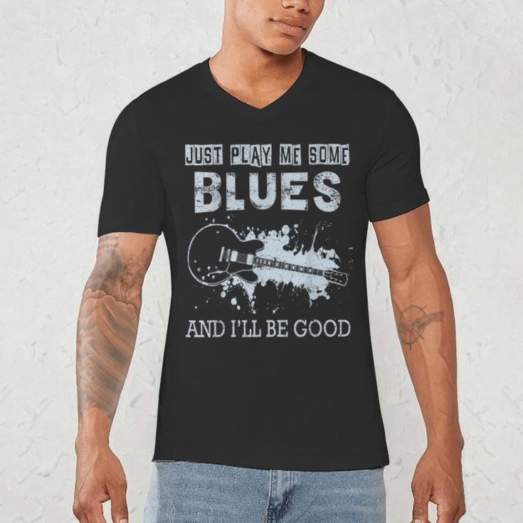 Blues Music Band Lover Vintage Guitar Teacher Blues Men's V-Neck T-Shirt, novelty gifts, funny gifts Blues Music Band Lover Vintage Guitar Teacher Blues Men's V-Neck T-Shirt, novelty gifts, funny gifts