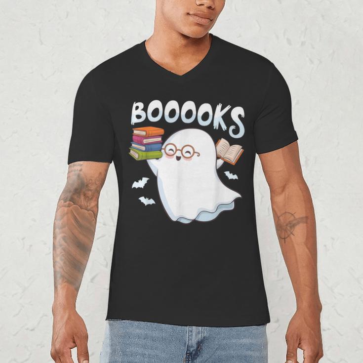 Books Halloween Librarian Teacher Reader Reading Book Lover Men's V-Neck T-Shirt, novelty gifts, funny gifts