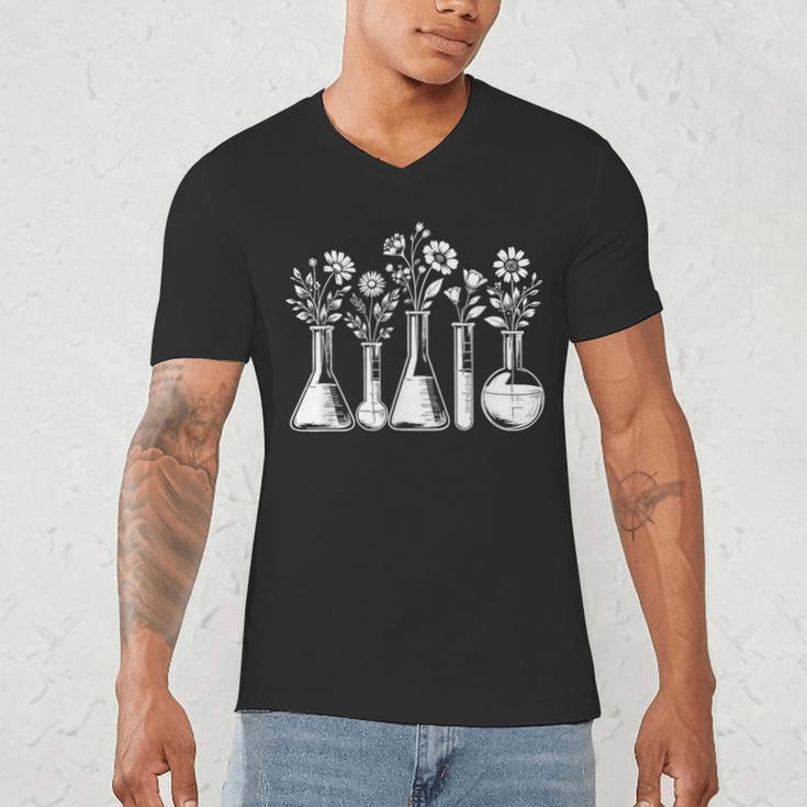 Botanical Beaker Science Teacher Floral Chemistry Lab Week Men's V-Neck T-Shirt, novelty gifts, funny gifts Botanical Beaker Science Teacher Floral Chemistry Lab Week Men's V-Neck T-Shirt, novelty gifts, funny gifts