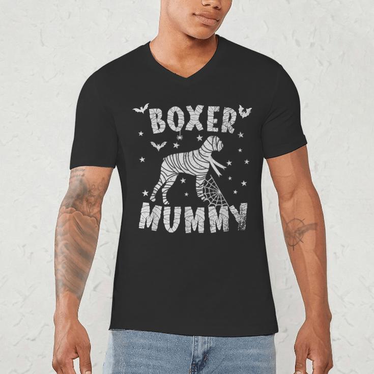 Boxer Dog Mama Halloween Men's V-Neck T-Shirt, novelty gifts, funny gifts