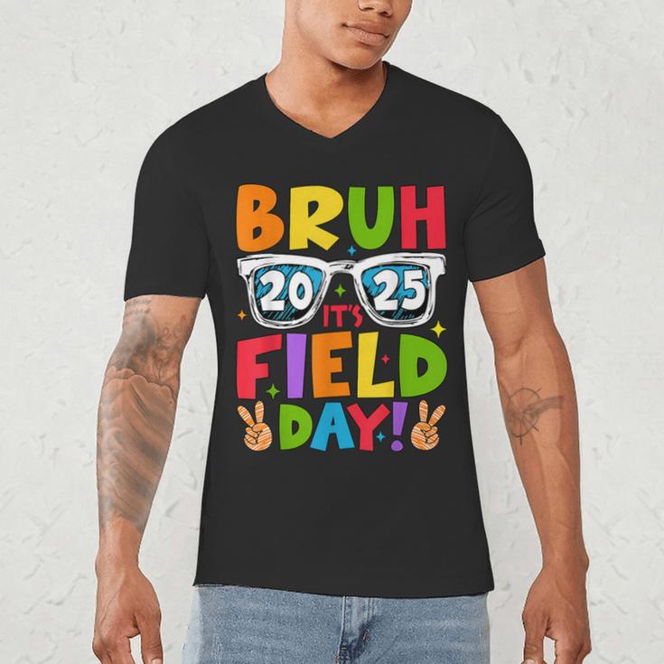 Bruh It's Field Day Teacher Boys Girls Kids Field Day 2025 Men's V-Neck T-Shirt, novelty gifts, funny gifts Bruh It's Field Day Teacher Boys Girls Kids Field Day 2025 Men's V-Neck T-Shirt, novelty gifts, funny gifts