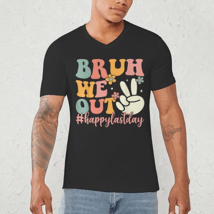 Bruh We Out Teacher Retro Last Day Of School Boys Girls Kids Men's V-Neck T-Shirt, novelty gifts, funny gifts Bruh We Out Teacher Retro Last Day Of School Boys Girls Kids Men's V-Neck T-Shirt, novelty gifts, funny gifts
