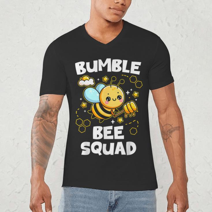 Bumble Bee Squad Honey Bumblebee Teacher Team Group Men's V-Neck T-Shirt, novelty gifts, funny gifts