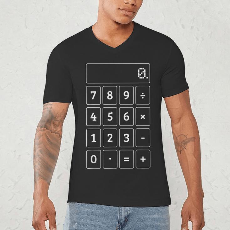Calculator Costume Halloween Math Teacher Nerd For Men Women Men's V-Neck T-Shirt, novelty gifts, funny gifts Calculator Costume Halloween Math Teacher Nerd For Men Women Men's V-Neck T-Shirt, novelty gifts, funny gifts