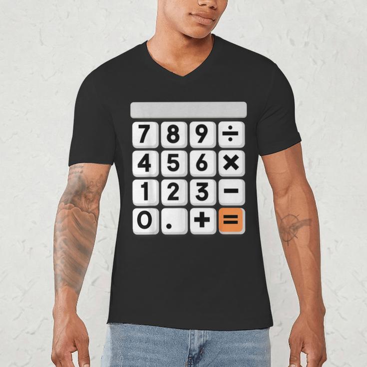 Calculator Easy Halloween Costume For Math Teacher Men's V-Neck T-Shirt, novelty gifts, funny gifts Calculator Easy Halloween Costume For Math Teacher Men's V-Neck T-Shirt, novelty gifts, funny gifts
