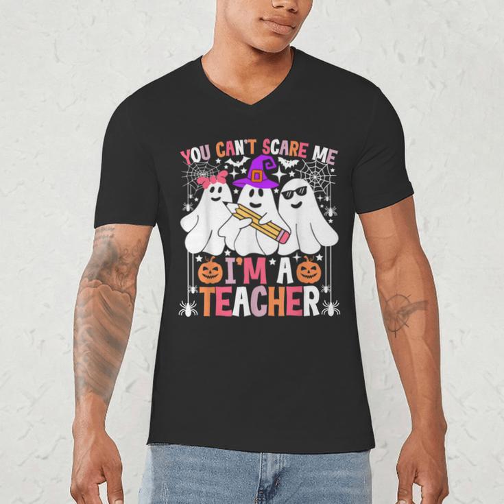 You Can't Scare Me I'm A Teacher Halloween Men's V-Neck T-Shirt, novelty gifts, funny gifts You Can't Scare Me I'm A Teacher Halloween Men's V-Neck T-Shirt, novelty gifts, funny gifts