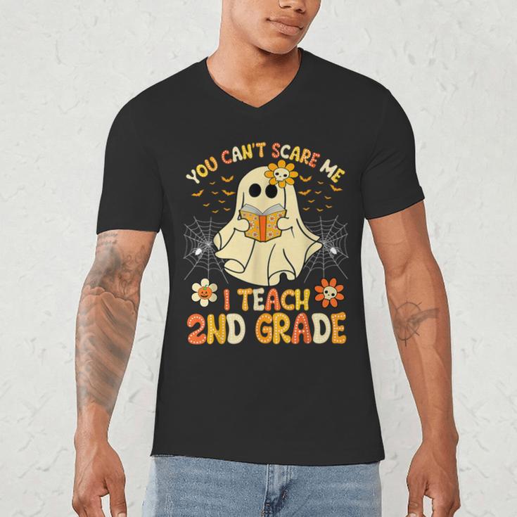 You Can't Scare Me I Teach 2nd Grade Halloween Teacher Ghost Men's V-Neck T-Shirt, novelty gifts, funny gifts You Can't Scare Me I Teach 2nd Grade Halloween Teacher Ghost Men's V-Neck T-Shirt, novelty gifts, funny gifts