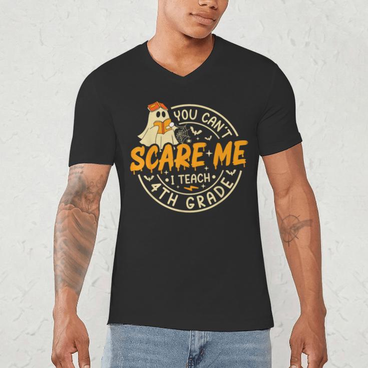 You Can't Scare Me I Teach 4th Grade Teacher Halloween Ghost Men's V-Neck T-Shirt, novelty gifts, funny gifts You Can't Scare Me I Teach 4th Grade Teacher Halloween Ghost Men's V-Neck T-Shirt, novelty gifts, funny gifts