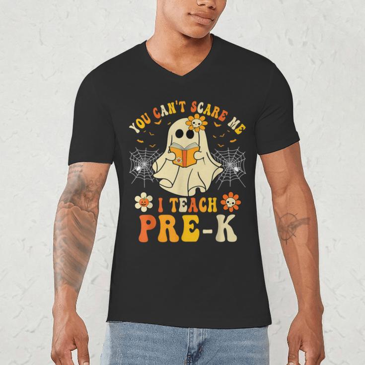 You Can't Scare Me I Teach Pre-K Halloween Teacher Ghost Men's V-Neck T-Shirt, novelty gifts, funny gifts You Can't Scare Me I Teach Pre-K Halloween Teacher Ghost Men's V-Neck T-Shirt, novelty gifts, funny gifts