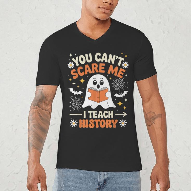 You Can't Scare Me I Teach History Retro Teacher Halloween Men's V-Neck T-Shirt, novelty gifts, funny gifts You Can't Scare Me I Teach History Retro Teacher Halloween Men's V-Neck T-Shirt, novelty gifts, funny gifts