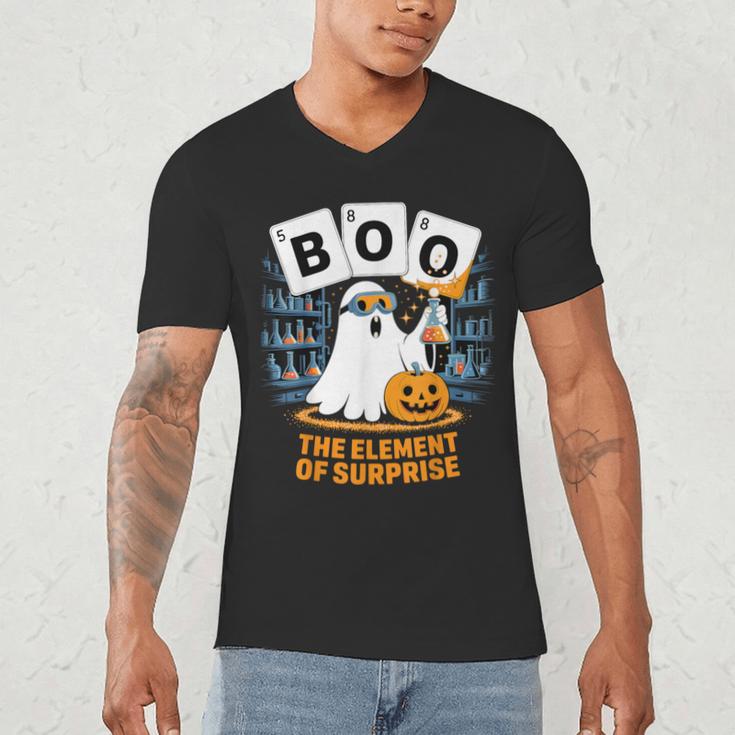 Chemistry Boo Ghost Element Of Surprise Science Teacher Tee Men's V-Neck T-Shirt, novelty gifts, funny gifts